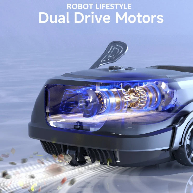 WYBOT A1 Trådlös Poolrobot – 120min 2600mAh IPX8 Dubbellager Filter Gyroskopnavigering Auto-Parkering 100m² 2026