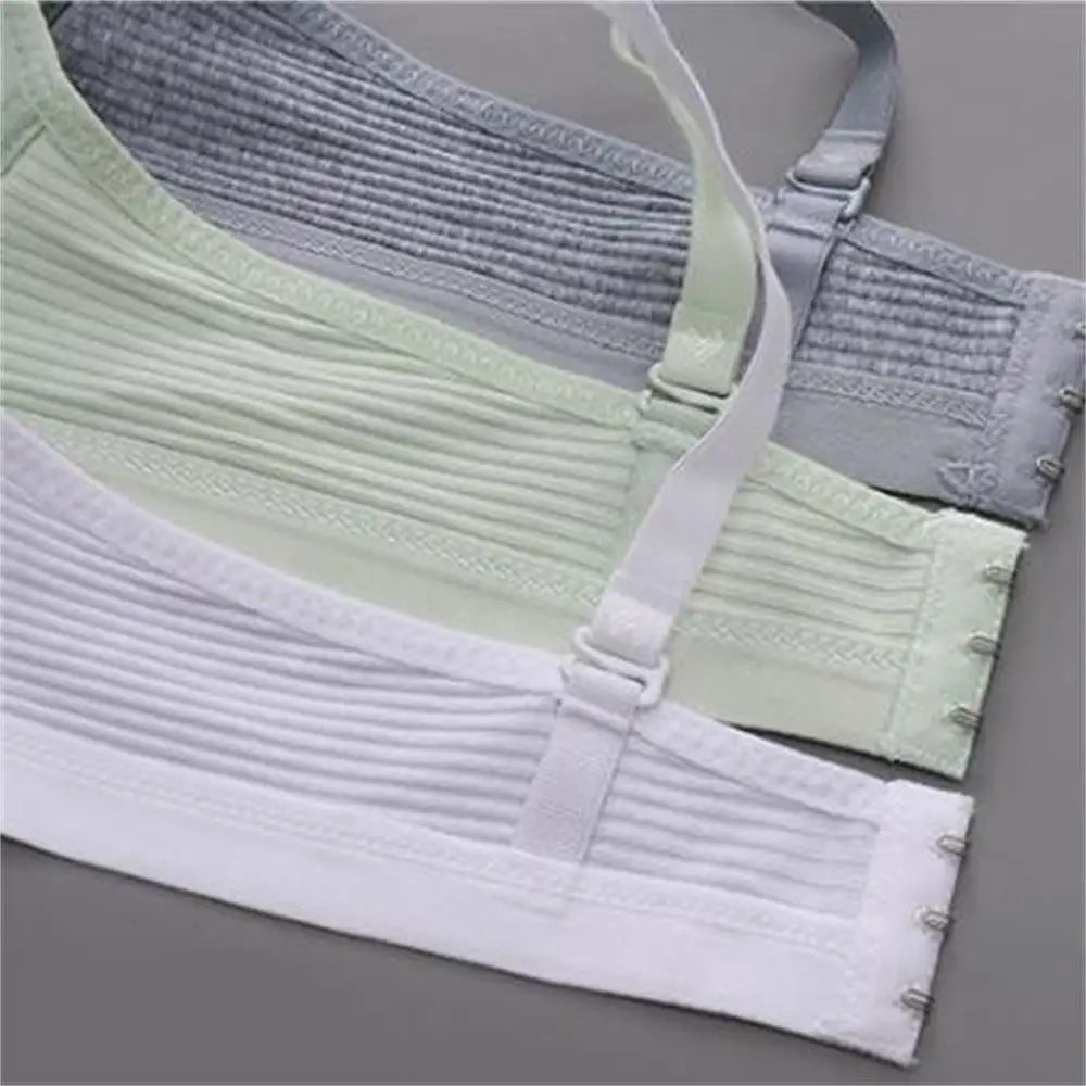 New Simple Cotton Girl Bra Underwear Student Bra Teen Thin Section Without Steel Ring Comfortable Sleep Bra Sport Vest For Woman
