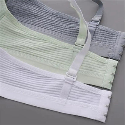 New Simple Cotton Girl Bra Underwear Student Bra Teen Thin Section Without Steel Ring Comfortable Sleep Bra Sport Vest For Woman