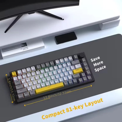 AJAZZ AK820 MAX gamingtangentbord med magnetiska brytare, USB-C och RGB