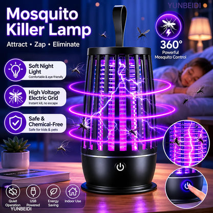 Mosquito Killer Lamp Two-in-one Ultraviolet Mosquito Trap Electric Insect Catcher USB Quiet Night Light Outdoor Mosquito Killer