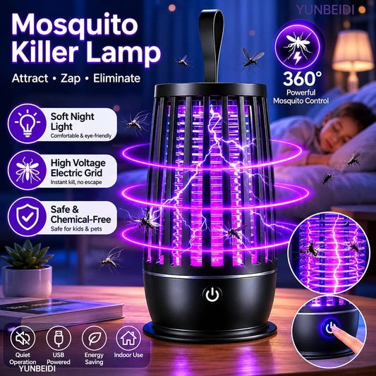 Elektrisk Myggdödare Uv-Myggfälla Insektsfångare Usb Nattljus