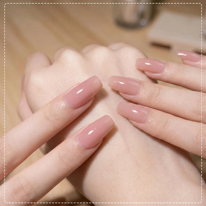Hassleless #05 Nude Pink Gel Nail Polish 15ml, UV/LED Cured, Soak-Off, Glossy Finish, Natural Sheer Color for Daily Manicure