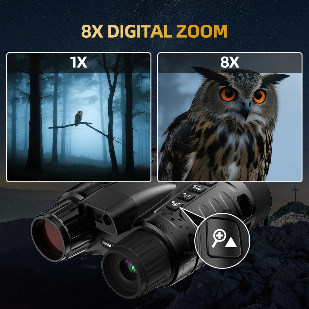 4K Night Vision Goggles 36MP Night Vision Binoculars with Rangefinder 3.2" HD Screen 4500mAh Rechargeable Battery for Adults