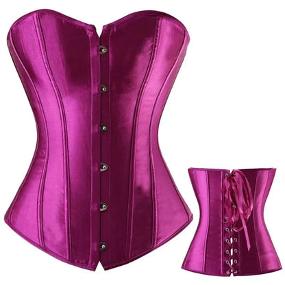 Sexig gotisk korsett shapewear dam steampunk snörning midjeträning