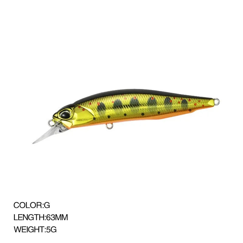 Minnow Fishing Lure Wobbler Rozante 77SP Long Cast Hover Swaying Lure Jerkbait Artificial Bait Culter 77mm/63mm Alburnus Bait