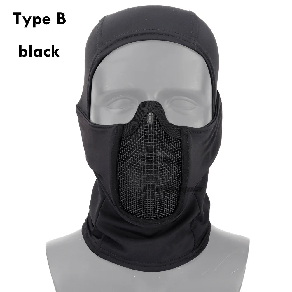 Taktisk Helmask med Stålnätsmask för Airsoft och Paintball