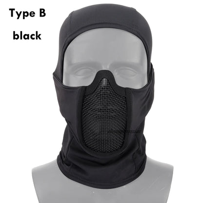 Taktisk Helmask med Stålnätsmask för Airsoft och Paintball