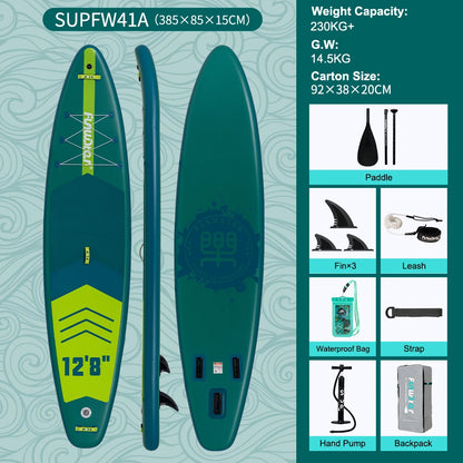 FunWater uppblåsbart SUP-bräde med tillbehör – flera storlekar