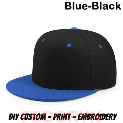 FEDORYN Snapback Keps Splice-Färger Hip Hop – 40 Färger Akryl/Polyester Justerbar Unisex Anpassad Brodyr Tryck Grossist Dropshipping