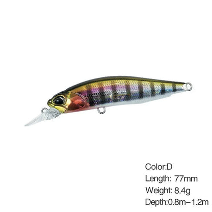 Minnow Fishing Lure Wobbler Rozante 77SP Long Cast Hover Swaying Lure Jerkbait Artificial Bait Culter 77mm/63mm Alburnus Bait