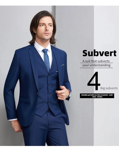Men Suits Sets High Quality For Wedding Elegant 2 Pieces Jackets Pants Stretch Blazers Tailored Formal Full 2025 Costume