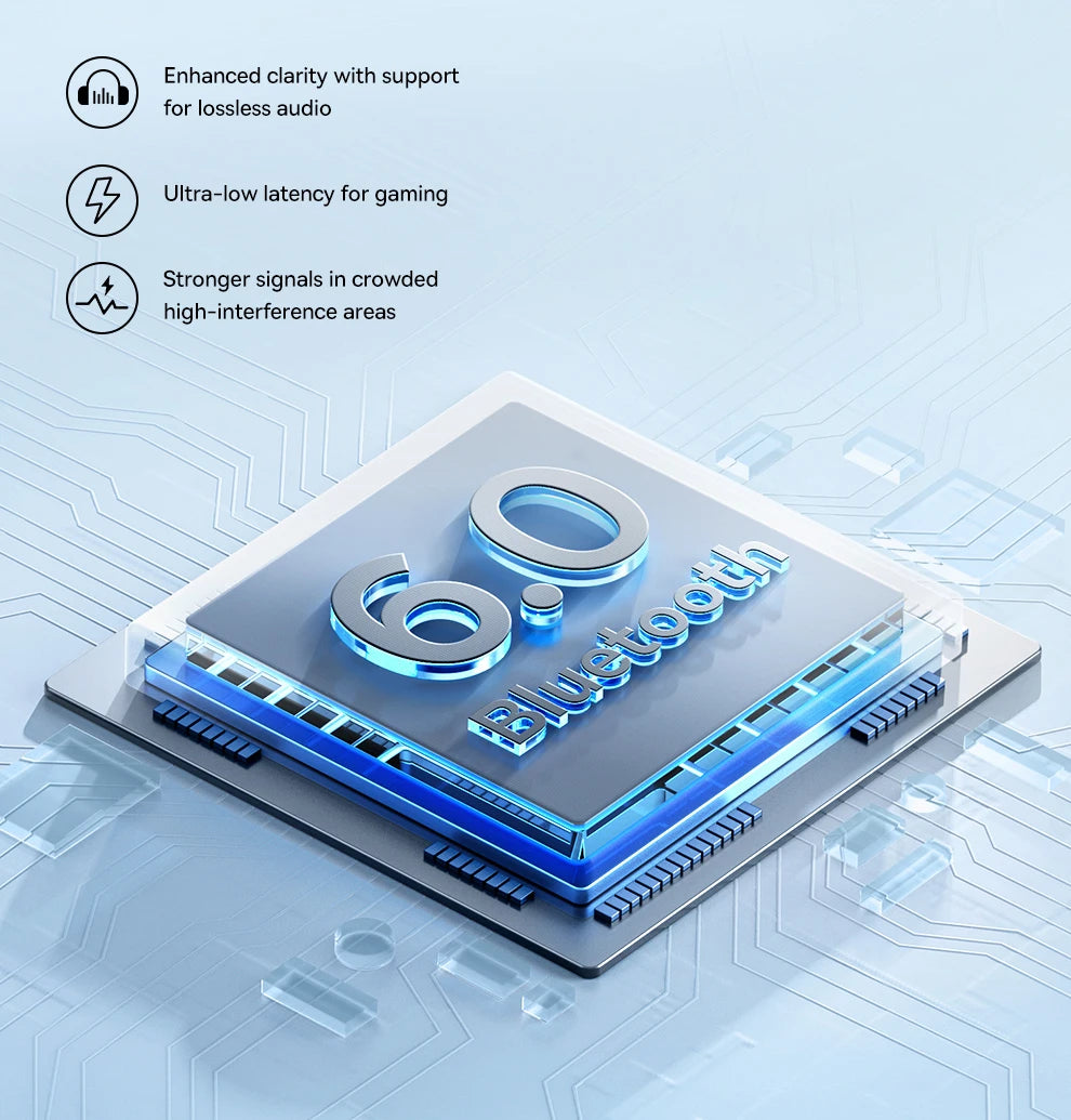 Baseus BH1 Lite Wireless Headphones Bluetooth 6.0 ENC Clear Call Headsets Super Bass Hit Earphones 80H Playtime Over Ear Headset