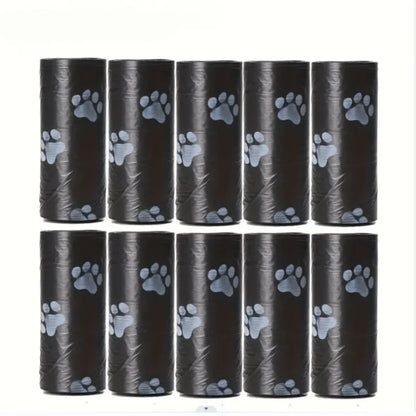150/10 Rolls Pet Garbage Bag, Thickened, Convenient Use, Polypropylene, for Animal Waste, Cat, Dog Cleaning Supplies