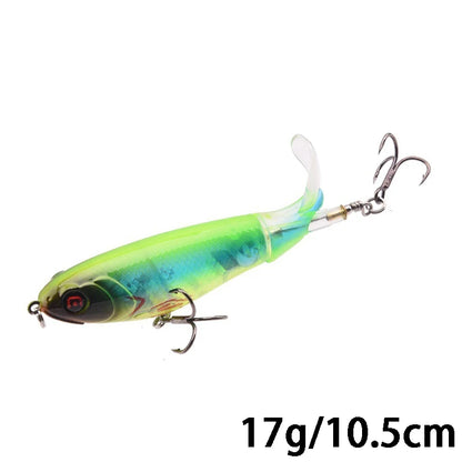 Goture Whopper Popper 10cm/11cm/14cm Topwater FIshing Lure Blowups Pike Baits Rotating Tail Fishing Tackle Crankbait Wobblers