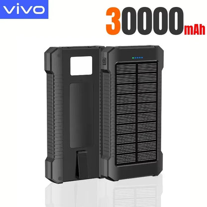 VIVO 500000mAh Solar Power Bank Super Fast Charge Powerbank Outdoor Portable External Battery for iPhone Huawei Samsung 2026New