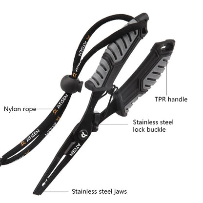 Fishing Pliers + Small Fish Grips ABS Multifunctional Tool Outdoor Portable Lure Pliers