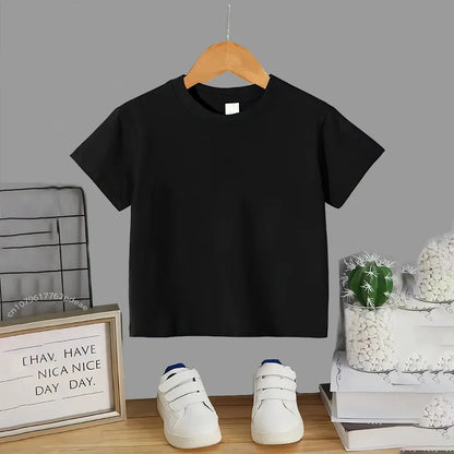 Children Clothes Brand Letters Print T-shirt 3-12Yrs Boys Girls Short-sleeved Top+Shorts Casual Fashion Sports Set Clothing