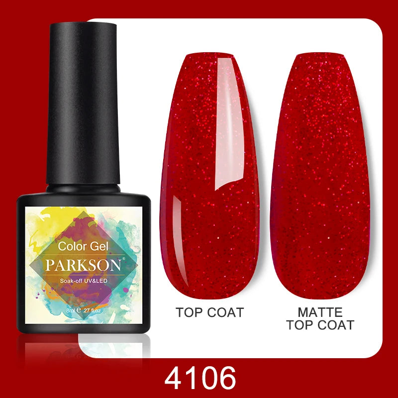 Parkson No Wipe Top Base Coat Nail Gel polish Design Enhancer Varnish Semi Permanent Soak Off UV LED Nail Art Tool
