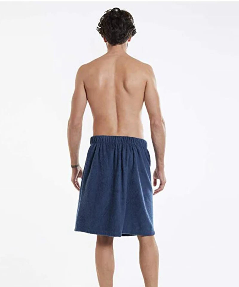 YOMDID Men Soft Wearable Bath Towel With Pocket Bathrobes Shower Wrap Sauna Gym Swimming Holiday Spa Beach Towel Toalla De Playa
