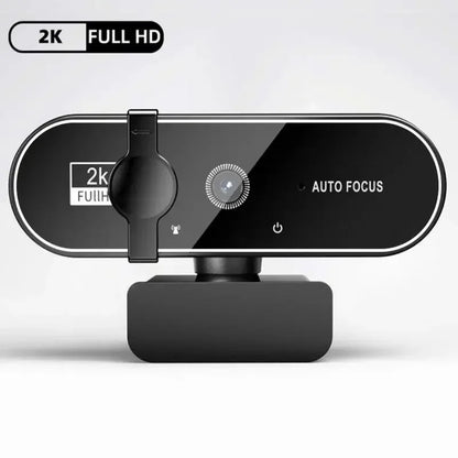 Webbkamera 4K/2K/1080p USB med Autofokus & Inbyggd Mikrofon – för Streaming, Videomöten & Laptop