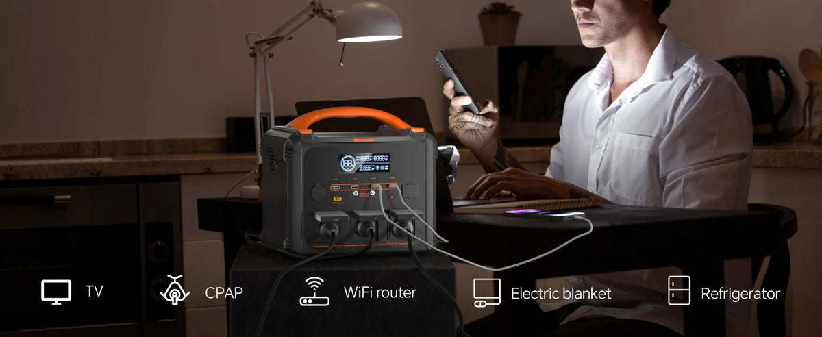 [Shipped From Within Europe]Newsmy S1210 Portable Power Station 1102.5Wh Capacity LiFePO4 Battery with 2500+ Cycles 2000W Rated Power 12 Output Ports Smart HD LCD Display LED Lighting