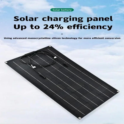 Semi-Flexibel ETFE Solpanel 500W–2000W – Lättviktig 18V/36V för Husbil Båt Camping Tak, 1–4 Paneler