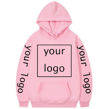 Zip-up Hoodie med Eget Tryck – Fleece, Huva & Dragkedja | S–XXXL