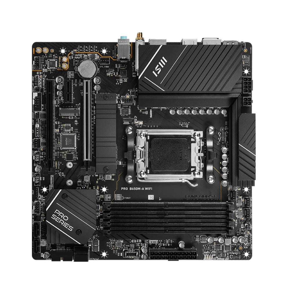 MSI PRO B650M-A WIFI Motherboard Support 7950X 7900X 7800X3D 7700X 7600X 7500F CPU 4xDDR5 7200MHz 256GB HDMI NVME M.2 AM5 mATX