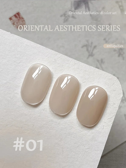 1-30pcs PSK Nude Pink Color Nail Art Ice Transparent Bare Color Nail Enamel 2026 New Net Red Popular White Gel Nail Polish