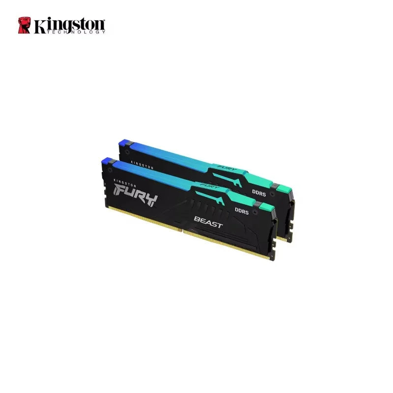 Kingston FURY DDR5 RGB RAM BEAST Desktop Memory 8GB 16GB 32GB Gaming UDIMM Memoria 5200MHZ 560MHZ High Performance Rgb Memory