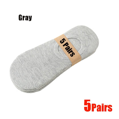 Osynliga Båtsockor Unisex 5/10/20-pack – Andningsbara No-Show Strumpor, Flera Färger