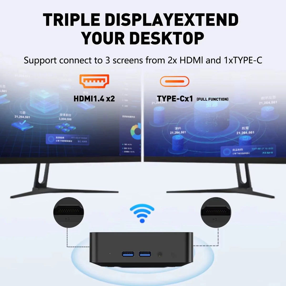 New Portable I9 Mini Computer Windows 11 I9 10980HK 16GB 1TB Gaming Office Computer Dual Band WiFi 6-Core Mini Desktop Computer