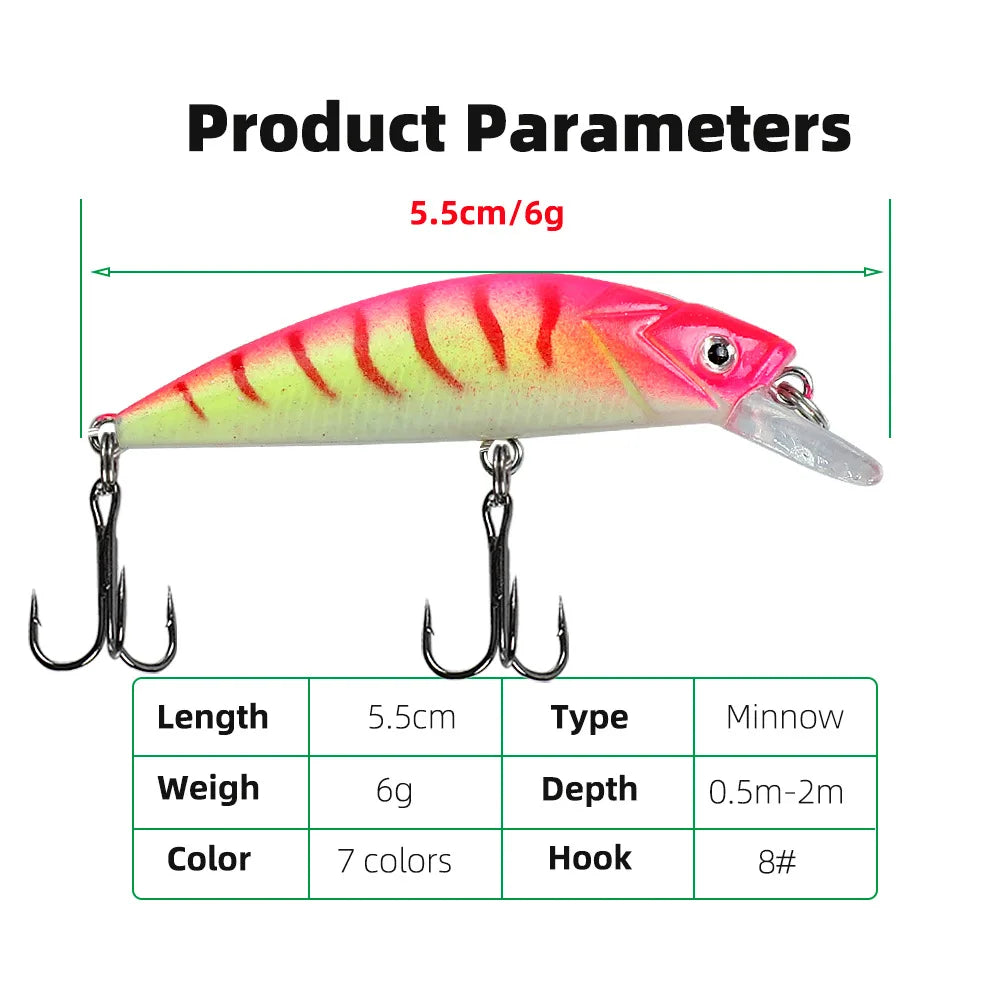 1pcs Sinking Spearhead Biomimetic Bait 5.5cm 6g Luminous Long Throw Sea Fishing Lures Freshwater Glowing Fishing Hard Baits