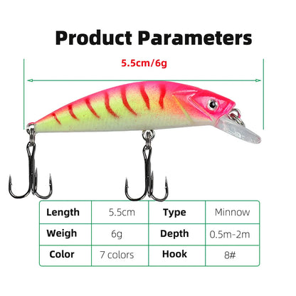 1pcs Sinking Spearhead Biomimetic Bait 5.5cm 6g Luminous Long Throw Sea Fishing Lures Freshwater Glowing Fishing Hard Baits