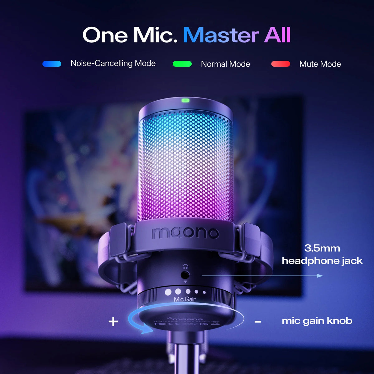 MAONO DGM20S Gaming USB-mikrofon