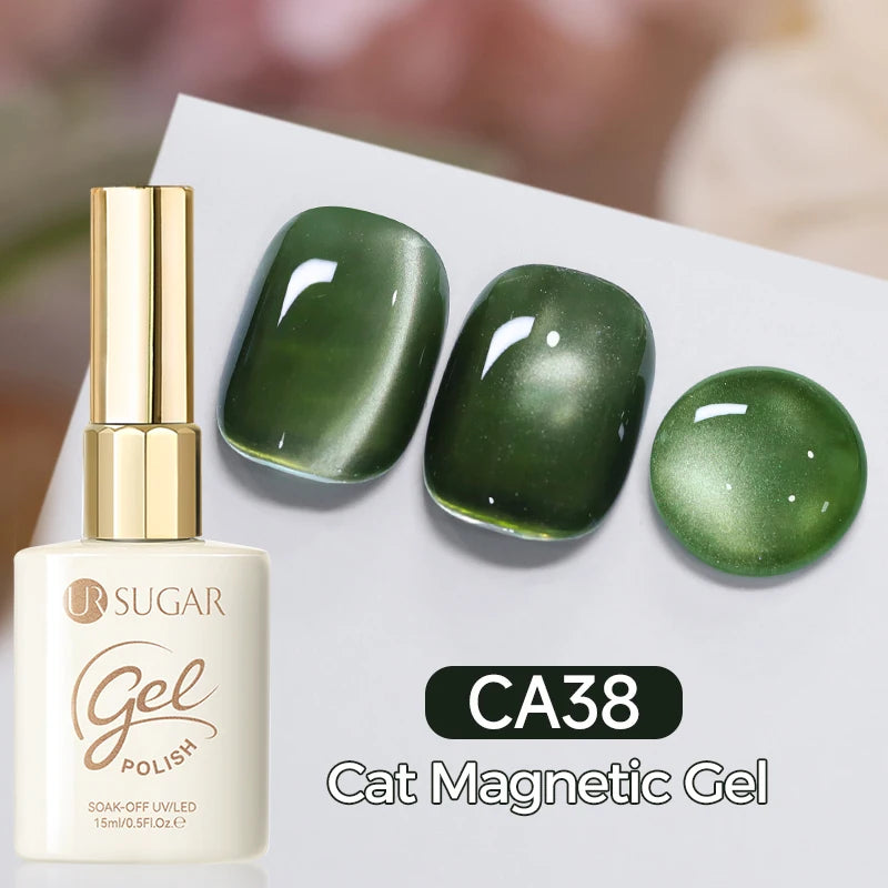 UR SUGAR 15ml Cat Magnetic Gel Nail Polish 30 Colors Semi Permanent Magnetic Gel UV/LED Soak Off Painting Vanrish Design