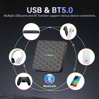 2026 New Smart TV Box T1+ RK3518 Android 14 WiFi 6 BT 5.4 Dual UI Interface 4K Ultra HD  Smart Media Player