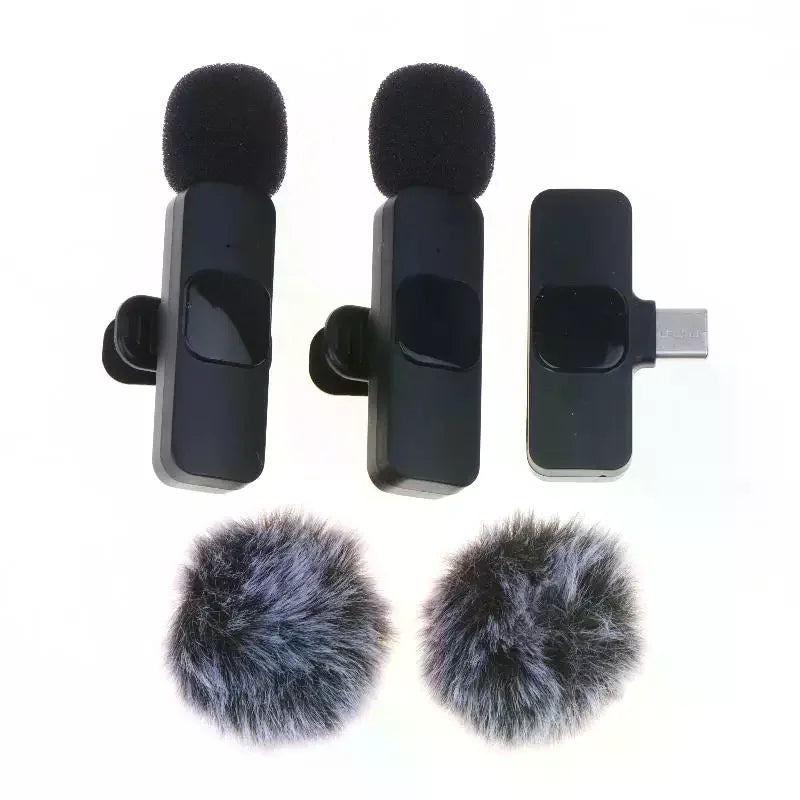 K9 Wireless  Microphone Mini Audio Video Recording Mic For Phone Android Laptop Live Gaming Mobile Phone Microphone