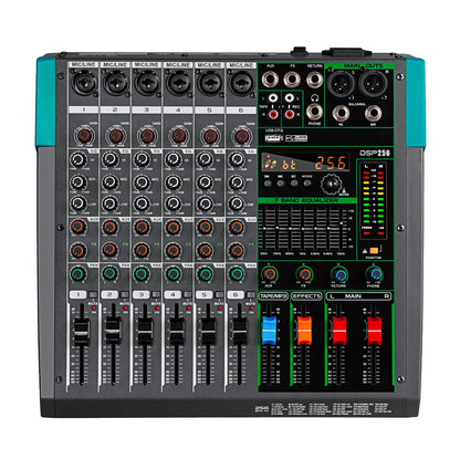 Depusheng MG6 6-kanals ljudmixer med Bluetooth och DSP