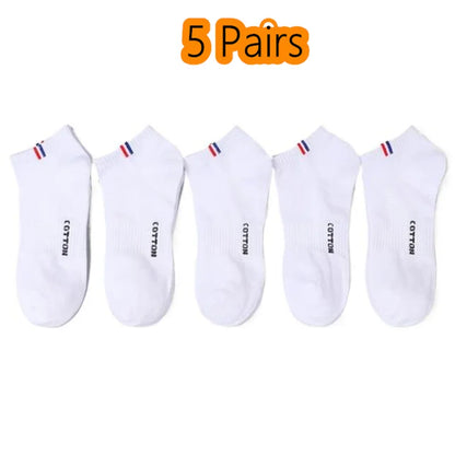Herr Ankelstrumpor i Bomull 1–50-pack – Andningsbara, Tunna, Sport & Vardag, EU 38–45