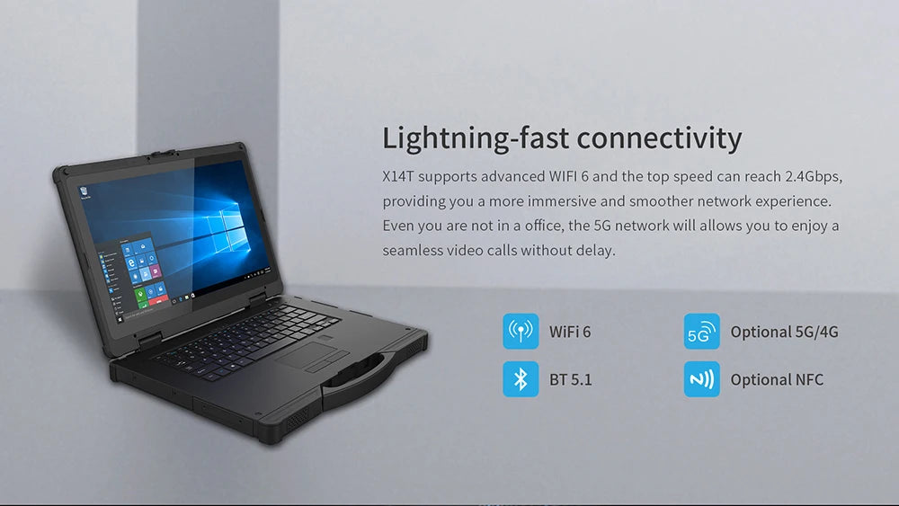 14-inch Waterproof Rugged Windows Tablet Computer Intel Core i5/i7 processor RJ45 RS232 Tablet Industrial Laptop X14