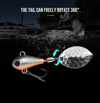 BLUX SPINTAIL Fishing Lure 4.5g 7g 11g Mag Tail Spinner Shad Metal Vib Casting Shore Jig Bait Copper Blade Spoon Freshwater Bass