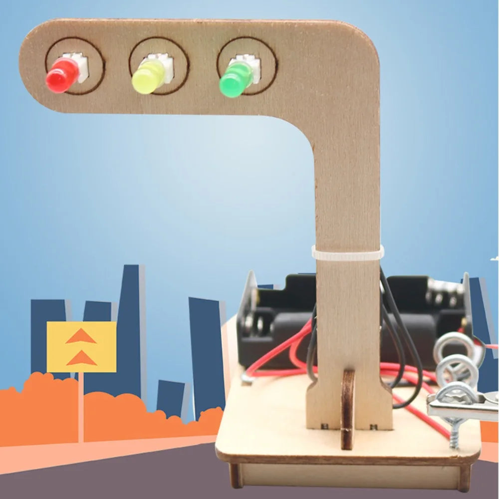 DIY Vetenskapsleksak Trä – Robot & Elektronik Byggsats Kreativt STEM-kit Barn 6–14 År Gootrades 2026