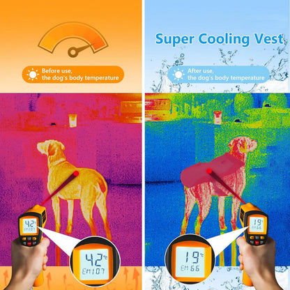 Summer Pet Dog Cooling Vest Heat Resistant Cool Dogs Clothes Breathable Sun-proof Clothing For Small Large Dogs Outdoor Walking