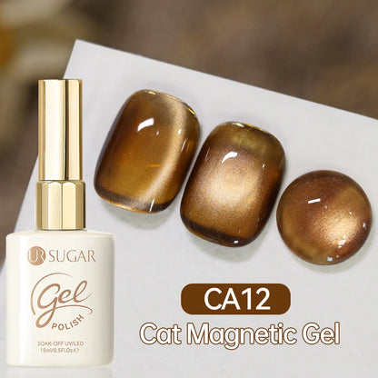 UR SUGAR 15ml Cat Magnetic Gel Nail Polish 30 Colors Semi Permanent Magnetic Gel UV/LED Soak Off Painting Vanrish Design