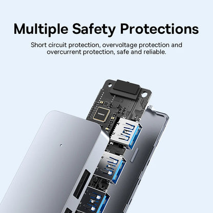 Baseus Usb Hub 4 Port ABS Hub Usb 3 0 for Laptop Multi Splitter Adapter For Xiaomi Lenovo Macbook PC Computer Accessories