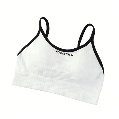 Solid Color Lingerie Wireless Bra Simple Elastic Brassiere for Women Underwear Seamless Bras Sport