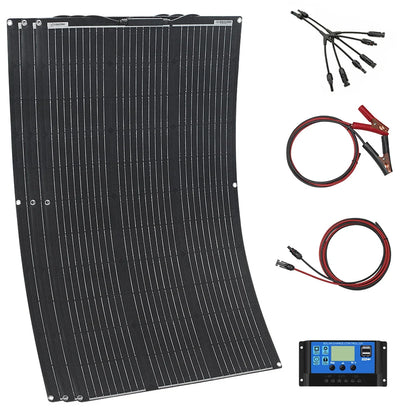 ETFE Solar Panel 18v 100w 200w 300w 400w Flexible Durable Waterproof Monocrystalline Solar Cell Solar Battery Charger