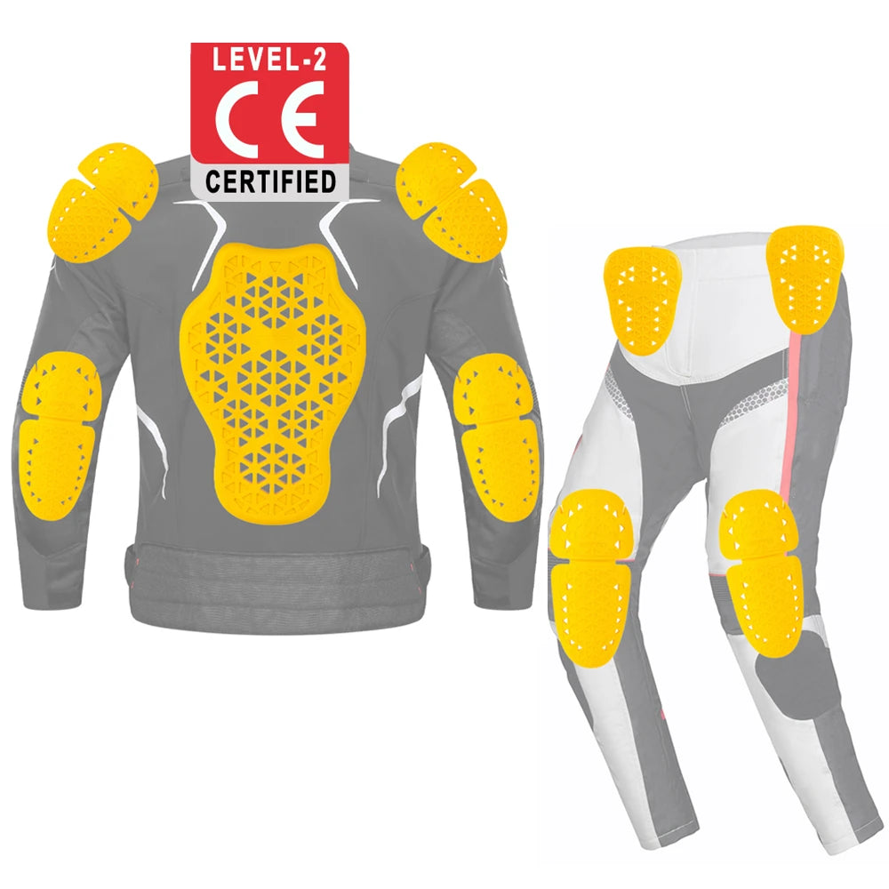 CE Level 2-certifierat ryggskydd för motorcykeljacka